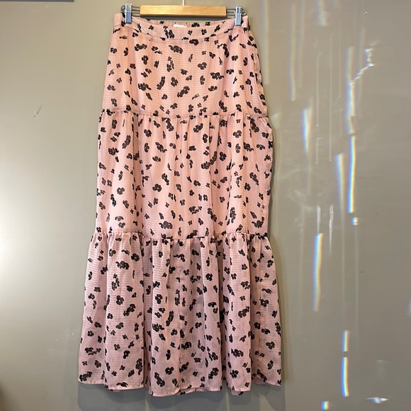 Leith, M, maxi, all over pattern, zipper, flat front waist - elastic back - Picture 1 of 10